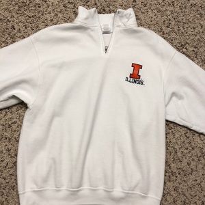 Quarter zip Illinois sweatshirt